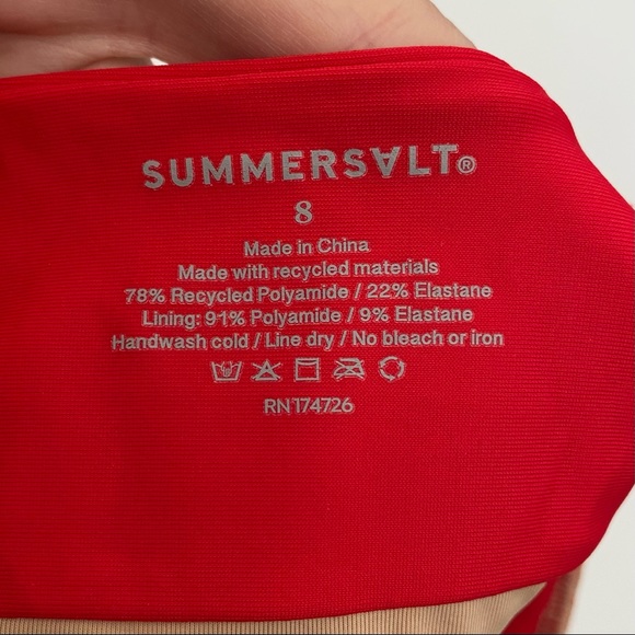 Summersalt Sunbather Color Block One Piece Swimsuit - Picture 8 of 9